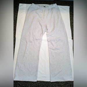 Brandy Melville Grey Wide-Cuff Sweatpants